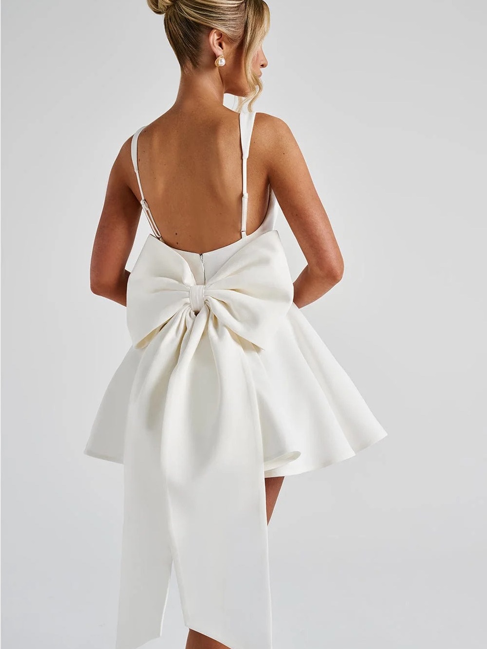 Baby Boo white bow mini dress - Picture 2 of 2